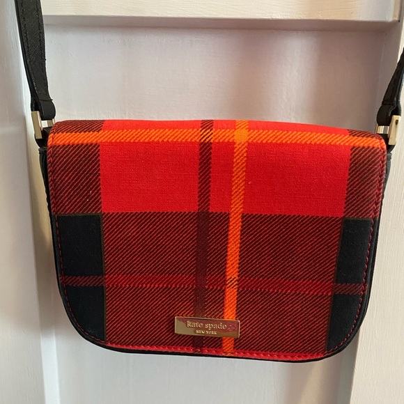 kate spade Handbags - Kate Spade Red Plaid Small Crossbody